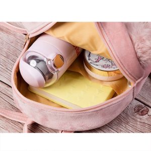 Cartoon Embroidered Cat Pattern Mini Backpack