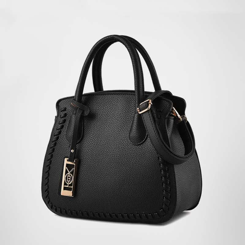 Women’s Classic Satchel Purse Top-Handle PU Leather Tote Shoulder Bag