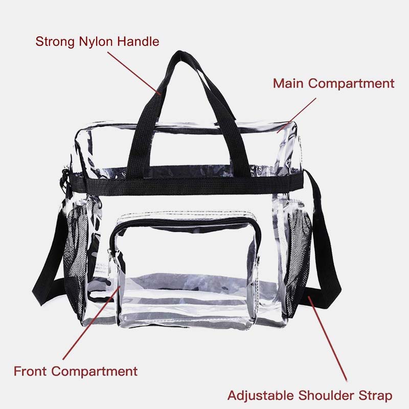 Large Capacity Waterproof Casual Transparent Handbag