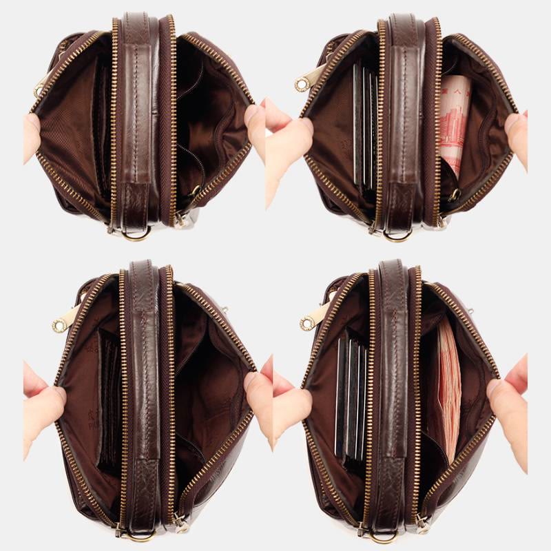 Limited Stock: Multifunctional Leather Phone Bag Waist Bag Crossbody Bag