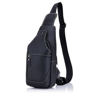 Genuine Leather Casual Sport Sling Bag