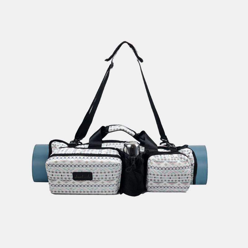 Exercise Yoga Mat Bag Carrier for Women Men with Multi-Pockets Adjustable Strap