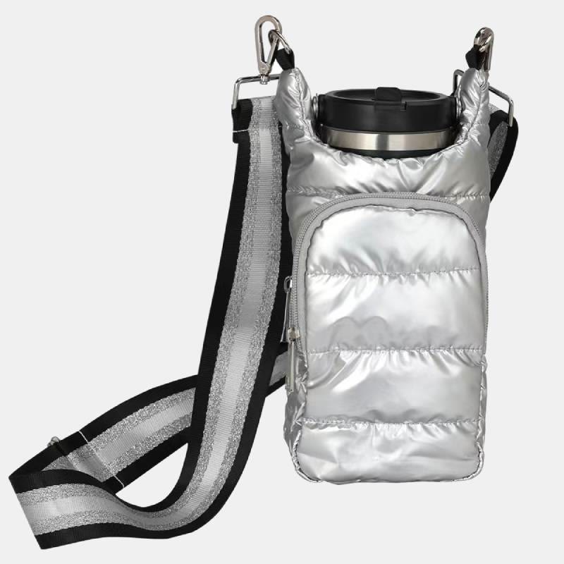 Down Bottle Cover For Winter Outdoor Portable Crossbody Cup Cover