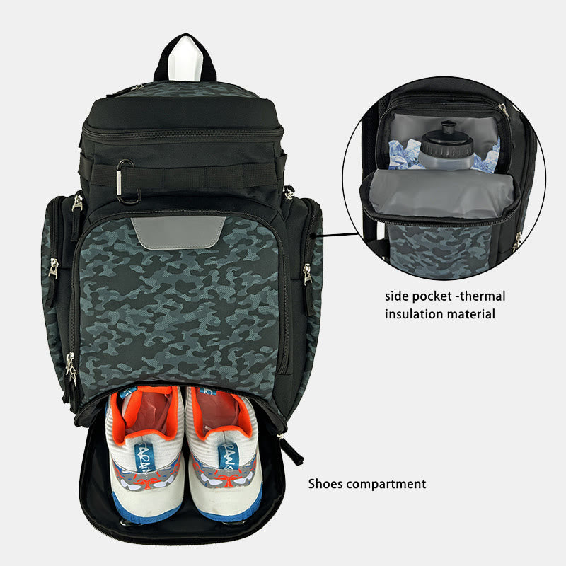 Baseball Backpack Softball Bag with 2 Bat Sleeves Shoe Space