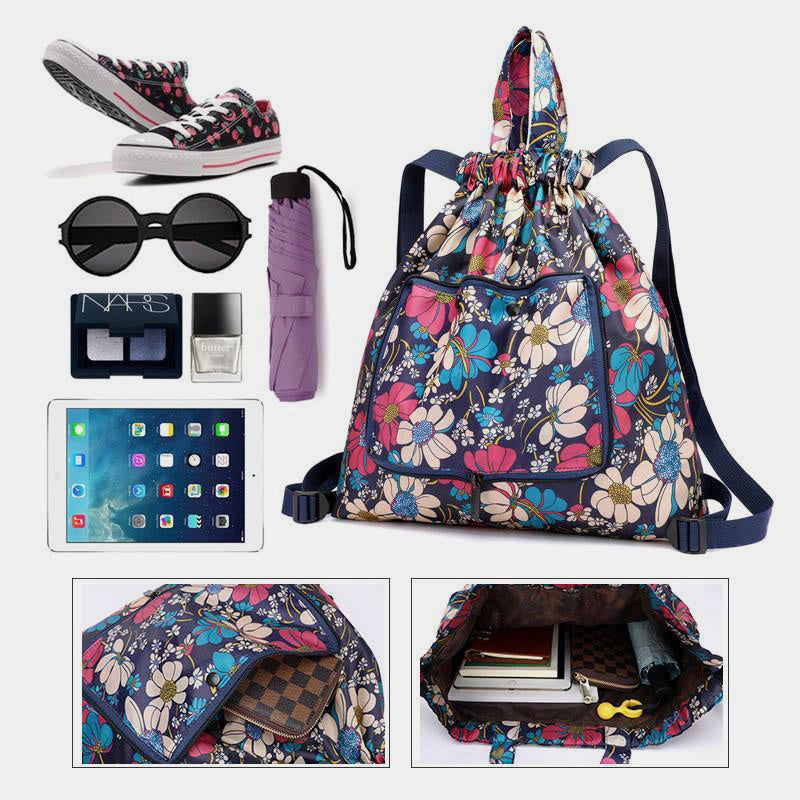 Multifunctional Foldable Backpack With Lanyard