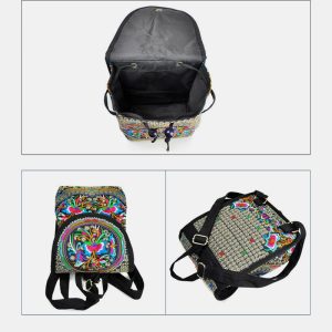 Ethnic Vintage Embroidered Travel Backpack