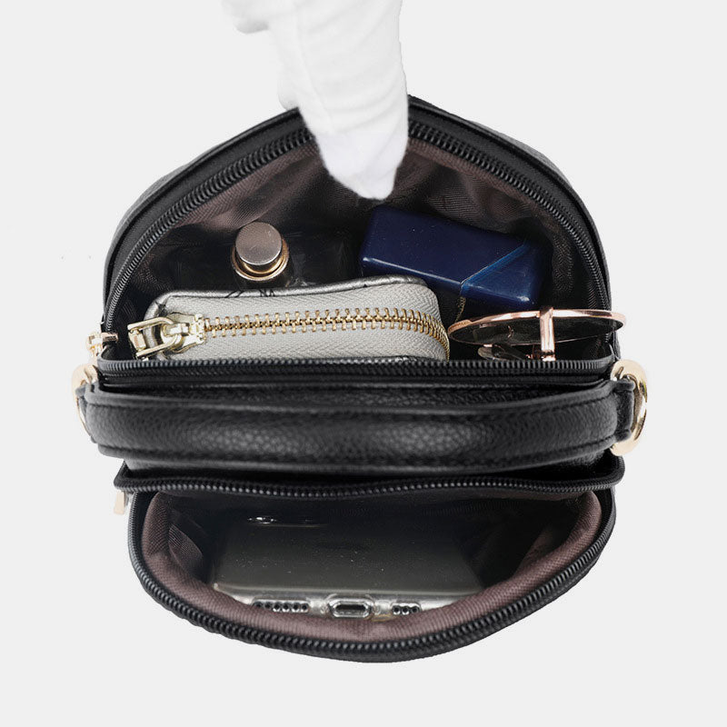 Limited Stock: Multifunctional Elegant Solid Phone Bag With Earphone Hole