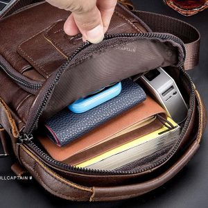 Men’s Casual Leather Business Vintage Crossbody Bag