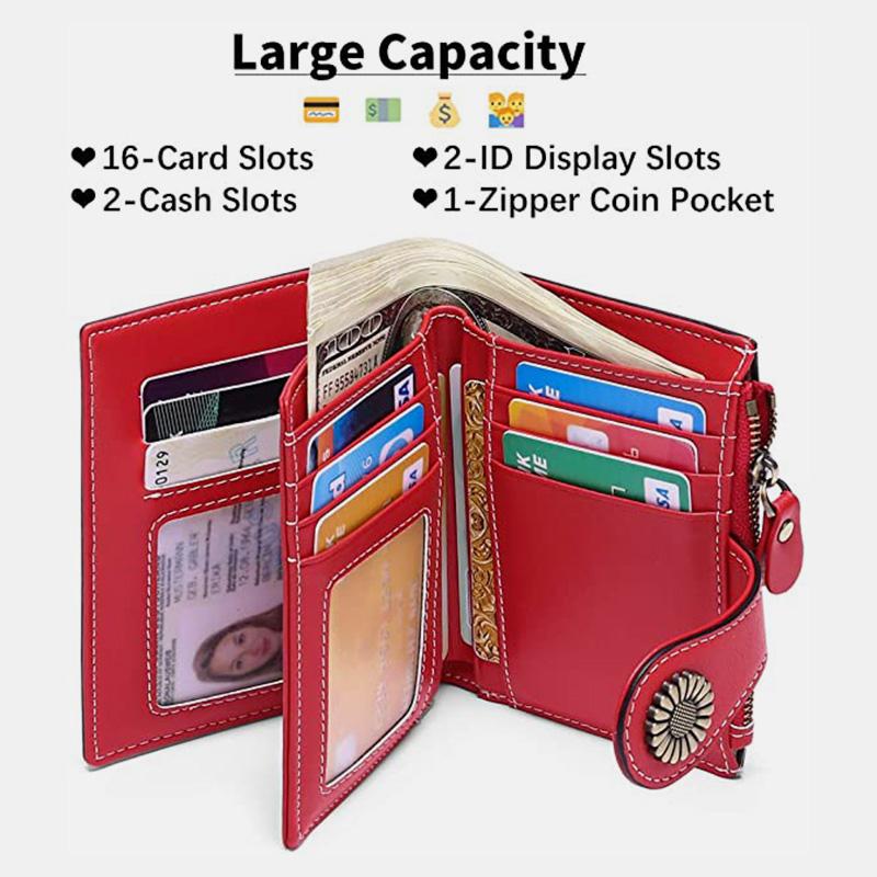 Limited Stock: RFID Vintage Large Capacity Genuine Leather Wallet