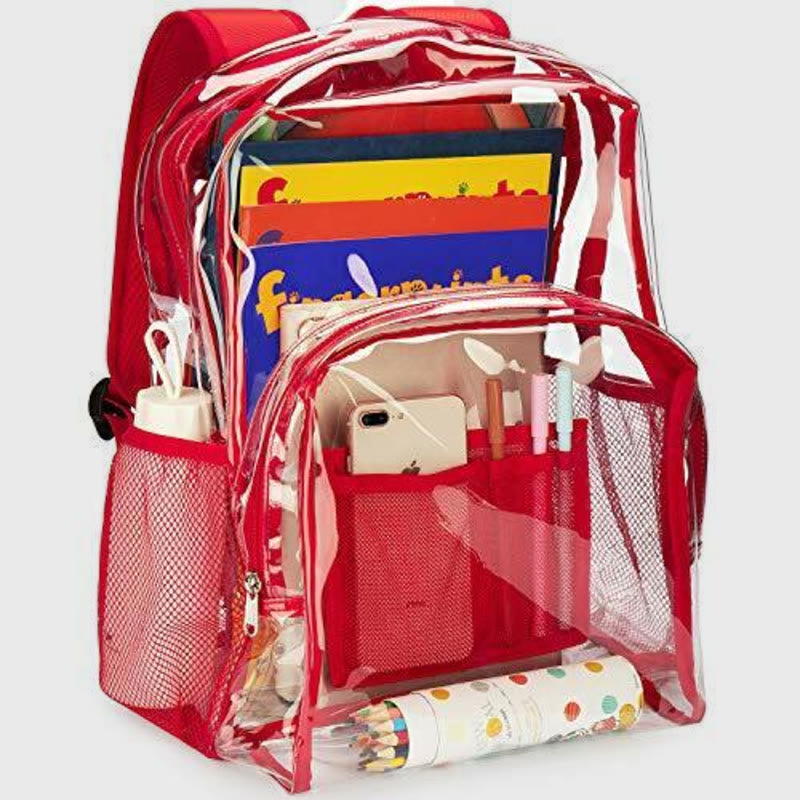 Backpack For School Students Trasparent PVC Leisure Daily Schoolbag