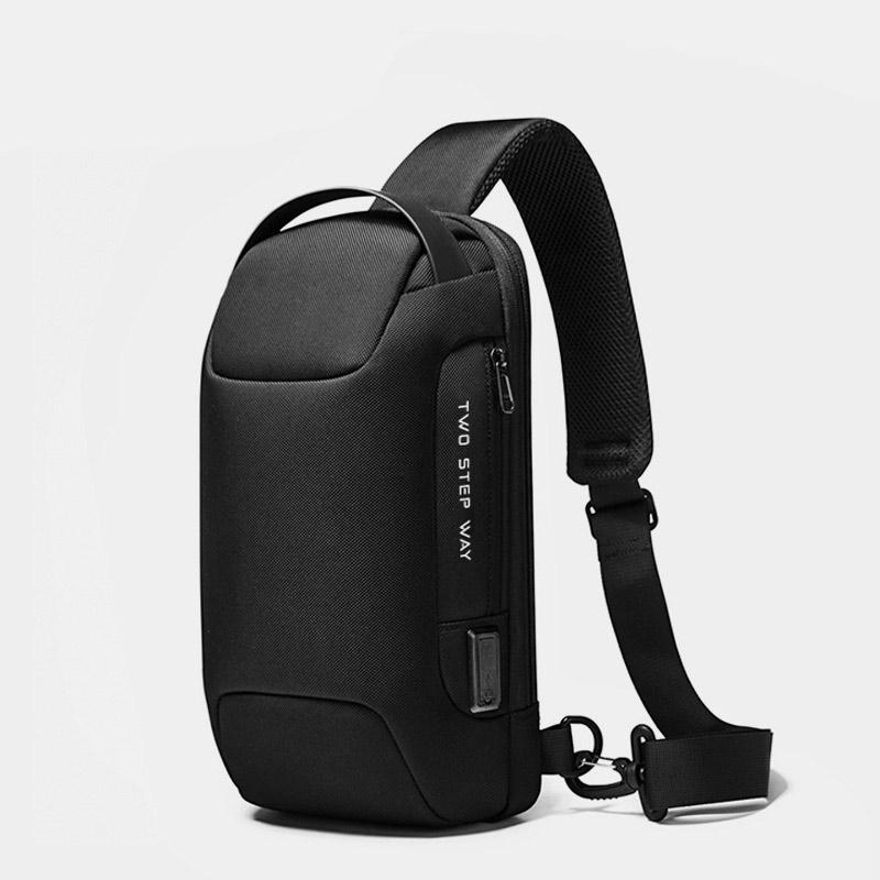 Waterproof Sling Bag With USB Charging Port