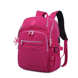 Solid Color Multi-pocket Travel Backpack