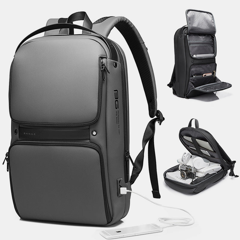 Men’s Waterproof Multifunction Business Laptop Bacpack with USB Charging Port