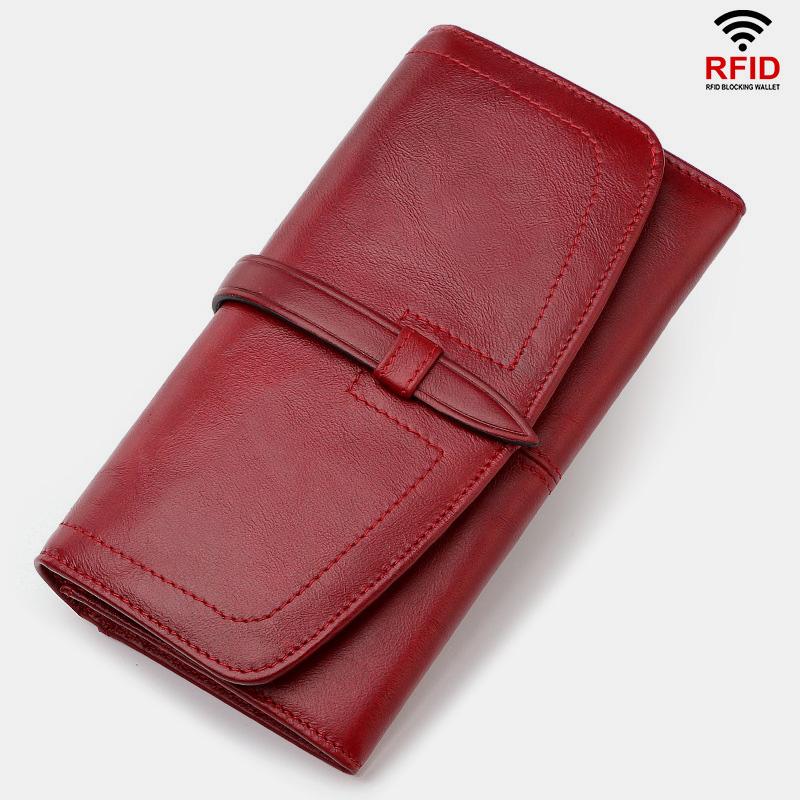 Large Capacity Vintage Genuine Leather Wallet