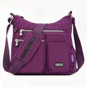 Women’s Waterproof Solid Crossbody Bag