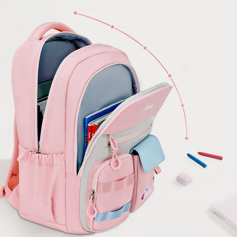 Kids Backpack Multi-Pocket Girls Elementary Middle School Bookbags Women Casual Daypack