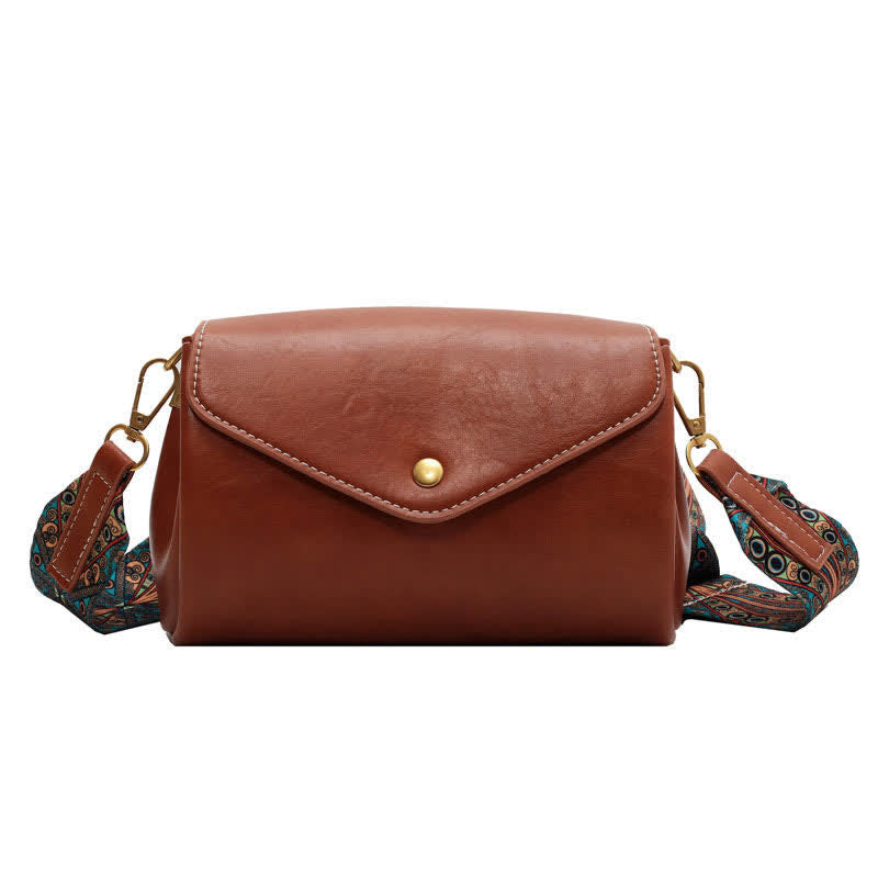 Retro Crossbody Bag for Women PU Leather Shoulder Bag Satchel Purses