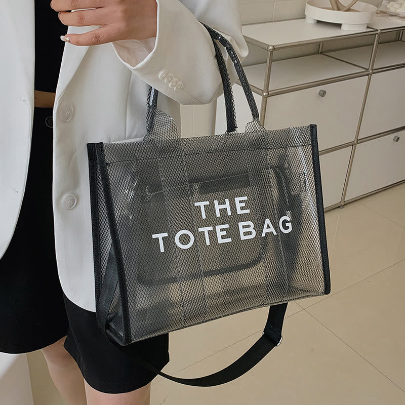 Tote Bag For Women Large Capacity Transparent PVC Crossbody Beach Bag