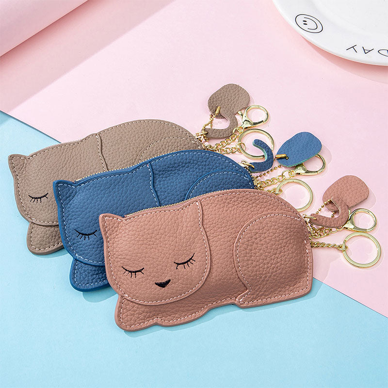 Cute Cat Slim Coin Purse