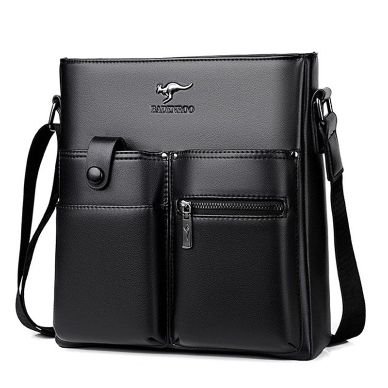 Leather Messenger Bag for Men Sling Crossbody Bag for Travel Work Business