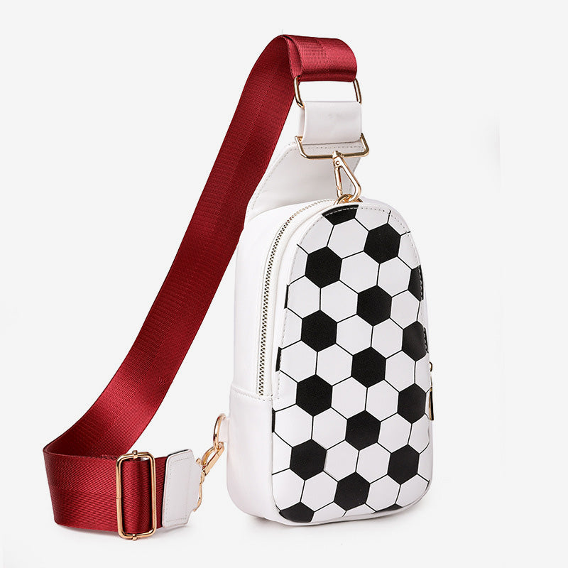 Sling Bag For Women Outing Sports Printing Leather Crossbody Bag