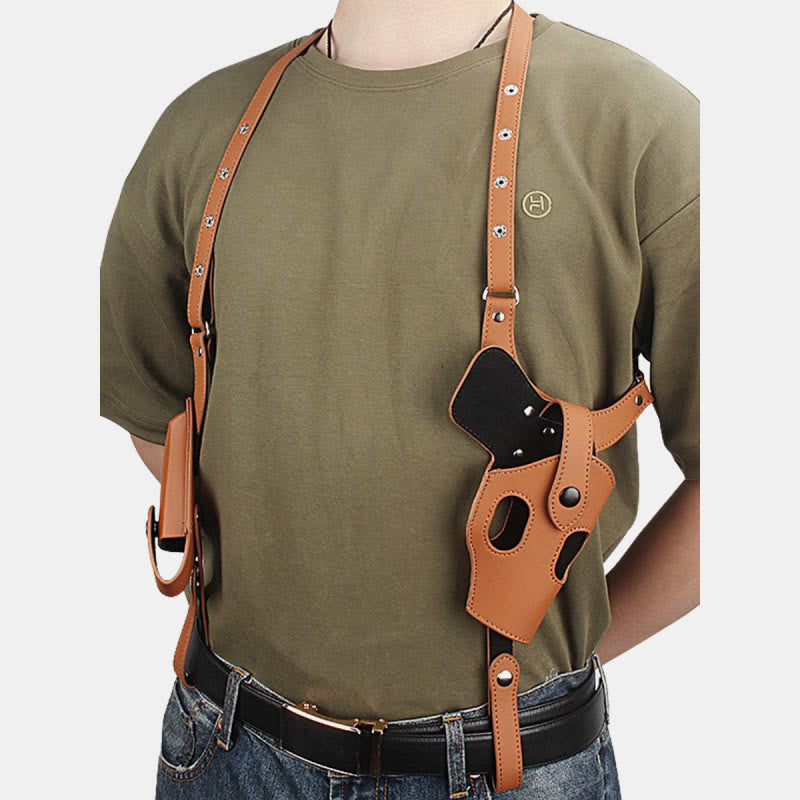 Real Leather Shoulder Holster Hidden Underarm Bag fits Glock 17/19/43/48