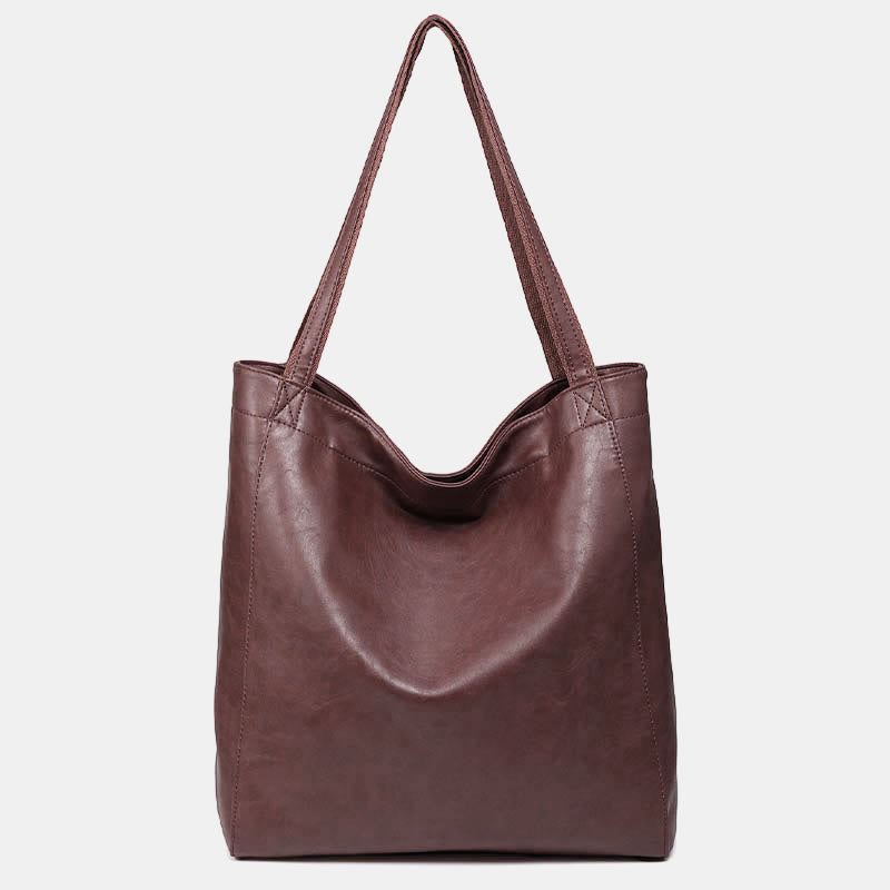 Limited Stock: Extra Large Women’s Soft PU Leather Tote Shoulder Bag Handbag