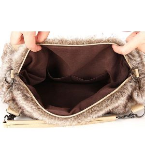 Women’s Plush Elegant Shoulder Bag Tote Handbag