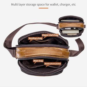 Genuine Leather Vintage Crossbody Bag