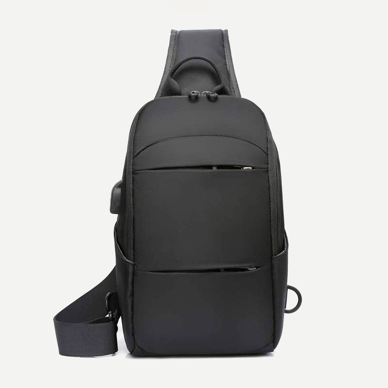 Sling Crossbody Backpack Shoulder Bag for Men with USB Charger Port