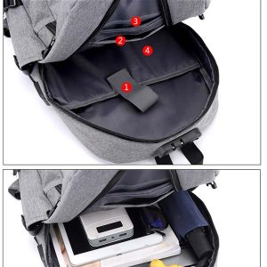 Anti-theft Travel Business Backpack with Lock and USB Charging Port