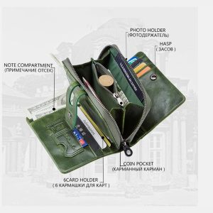 Genuine Leather Multifunctional Anti-theft Wallet