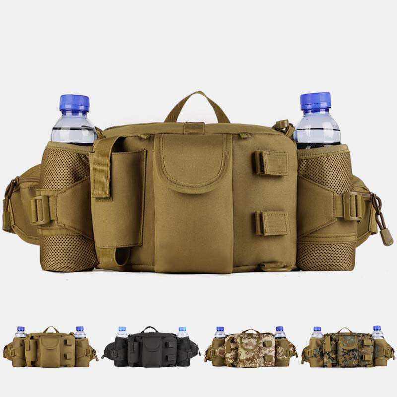 Multi-Pocket Crossbody Purse Tactical Waist Bag Fit 10 Inch Tablet