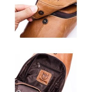 Genuine Leather Casual Sport Sling Bag