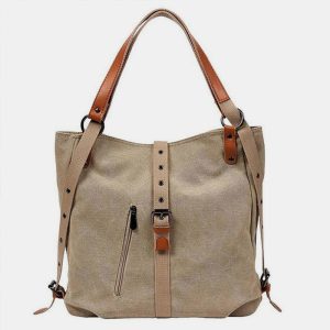 Large Capacity Canvas Shoulder Bag Backpack