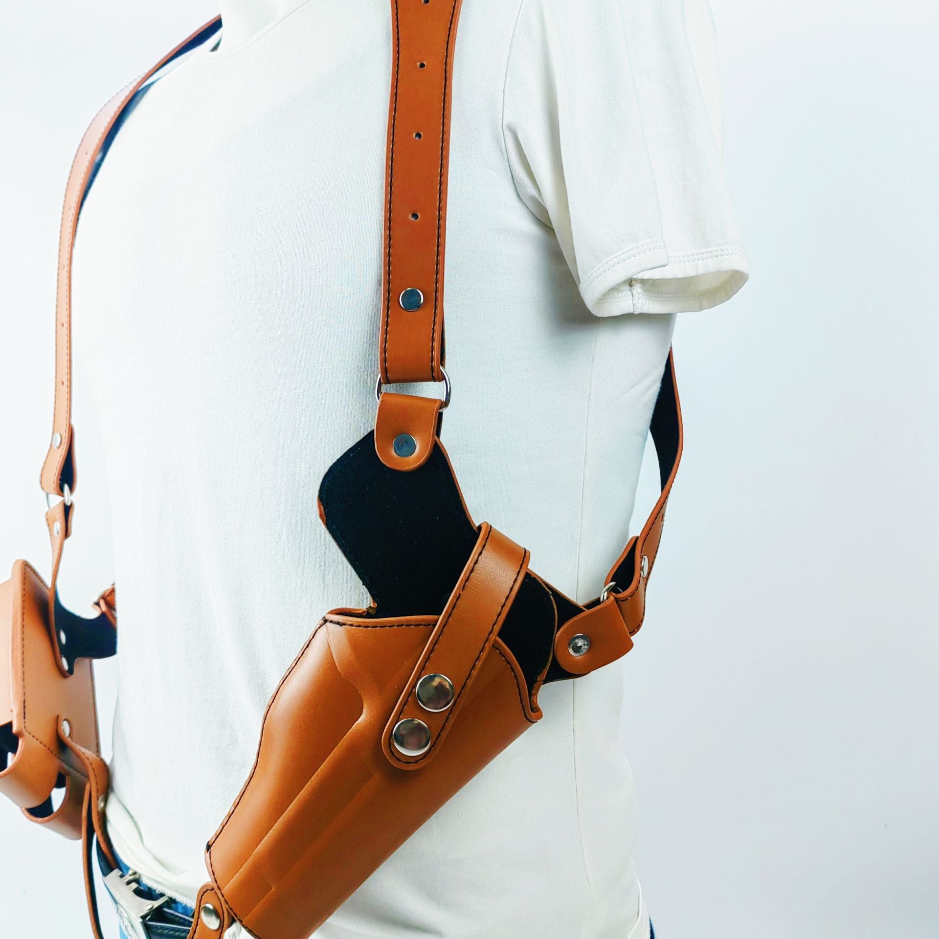 Underarm Tactical Holster For Stage Props Outdoor Leather Holster