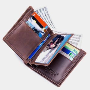 Anti-Theft RFID Protected Multi-Slot Real Leather Wallet