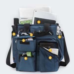 Large Capacity Scalable Multi-Pocket Crossbody Bag