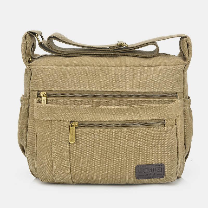 Large Capacity Canvas Casual Shoulder Crossbody Bag