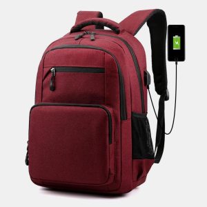 Wear-Resistant Large Capacity Laptop Backpack With USB Charging Port