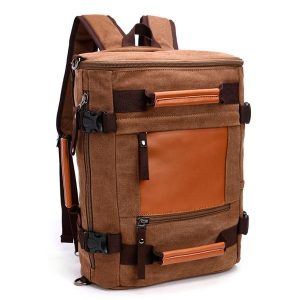 Unisex Multifunctional Retro Canvas Travel Backpack