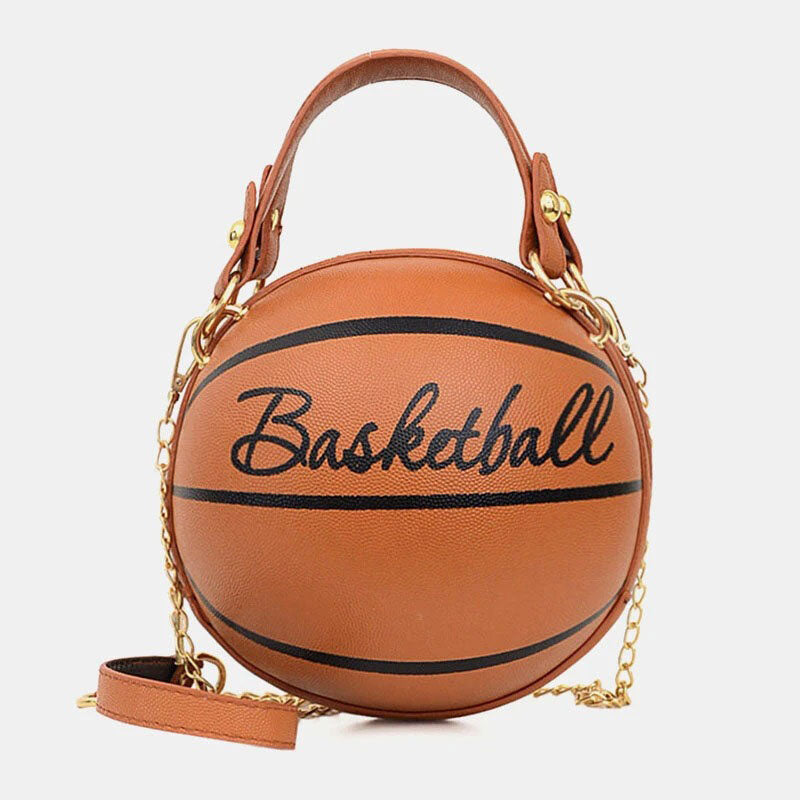 Unique Design Basketball Football Look Mini Round Bag