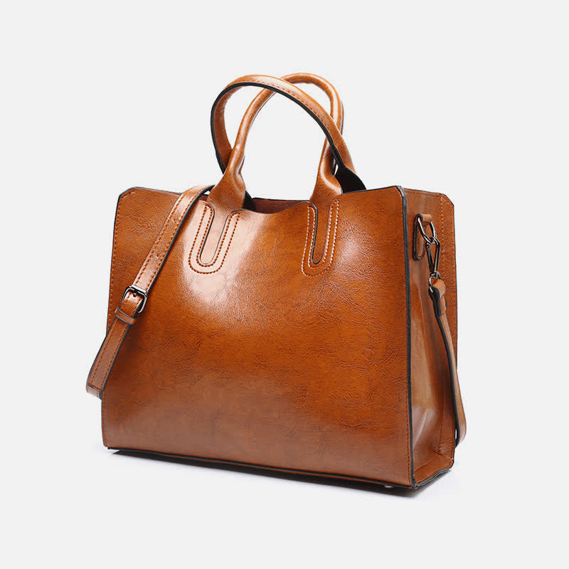 Business Tote Bag for Women Work Bag Casual Leather Handbag