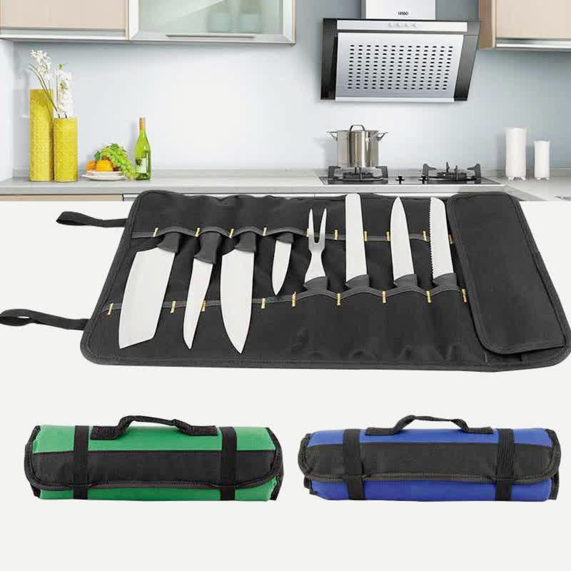 Chef’s Knife Roll Bag 22 Slots Heavy Duty Oxford Chef Knife Bag