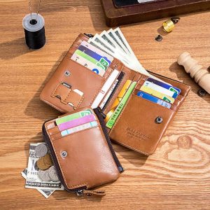 RFID Blocking Multi-slot Wallet With Coin Pocket