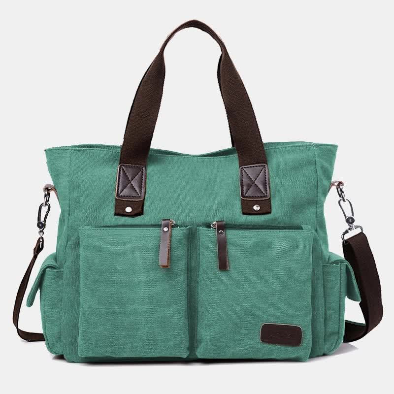 Laptop Tote Bag for Men Women Casual Canvas Work Handbag Purse