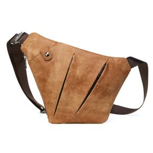 Men’s Anti-theft Genuine Leather Sling Bag