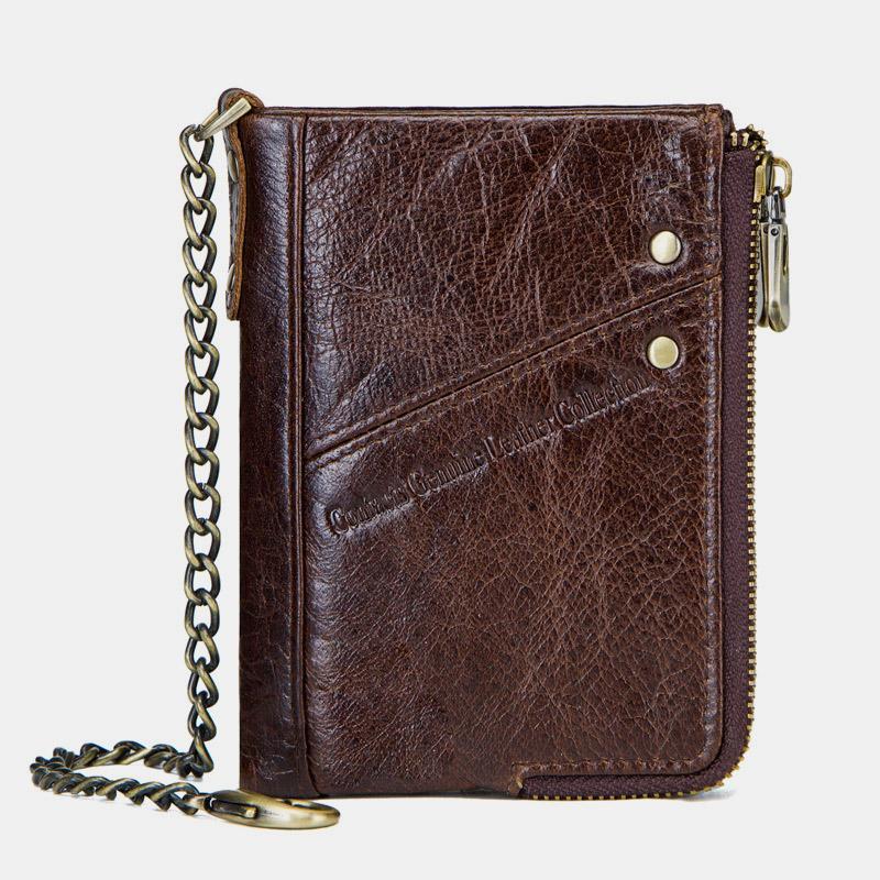 Casual RFID Multifunctional Wallet With Chain