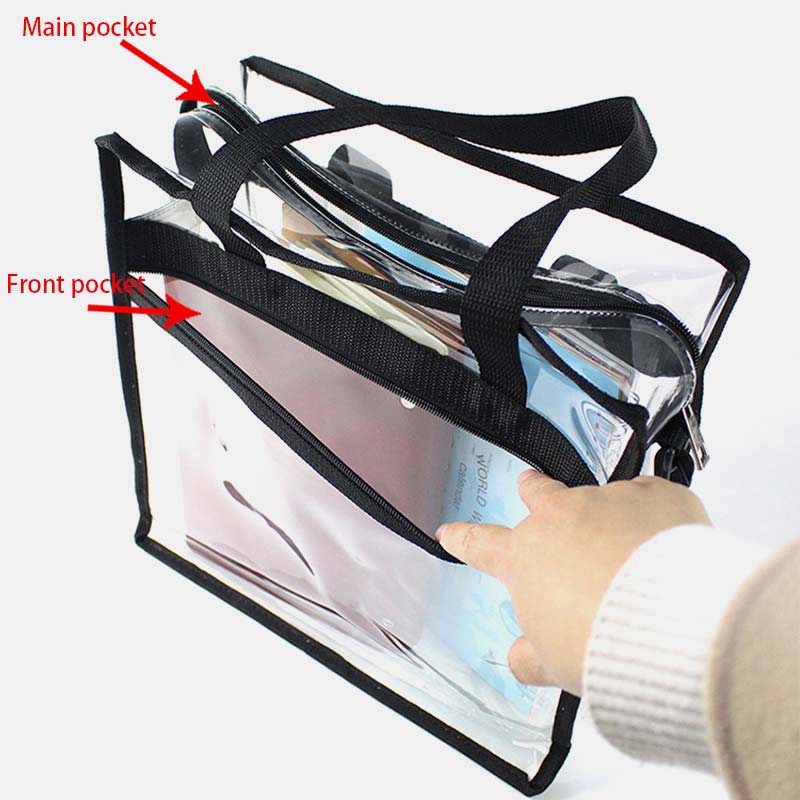 Large Capacity Waterproof Casual Transparent Shoulder Bag