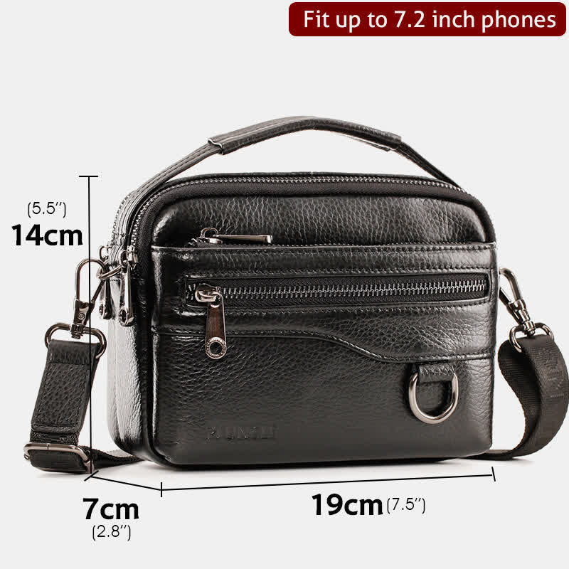 Limited Stock: Multifunctional Leather Phone Bag Waist Bag Crossbody Bag